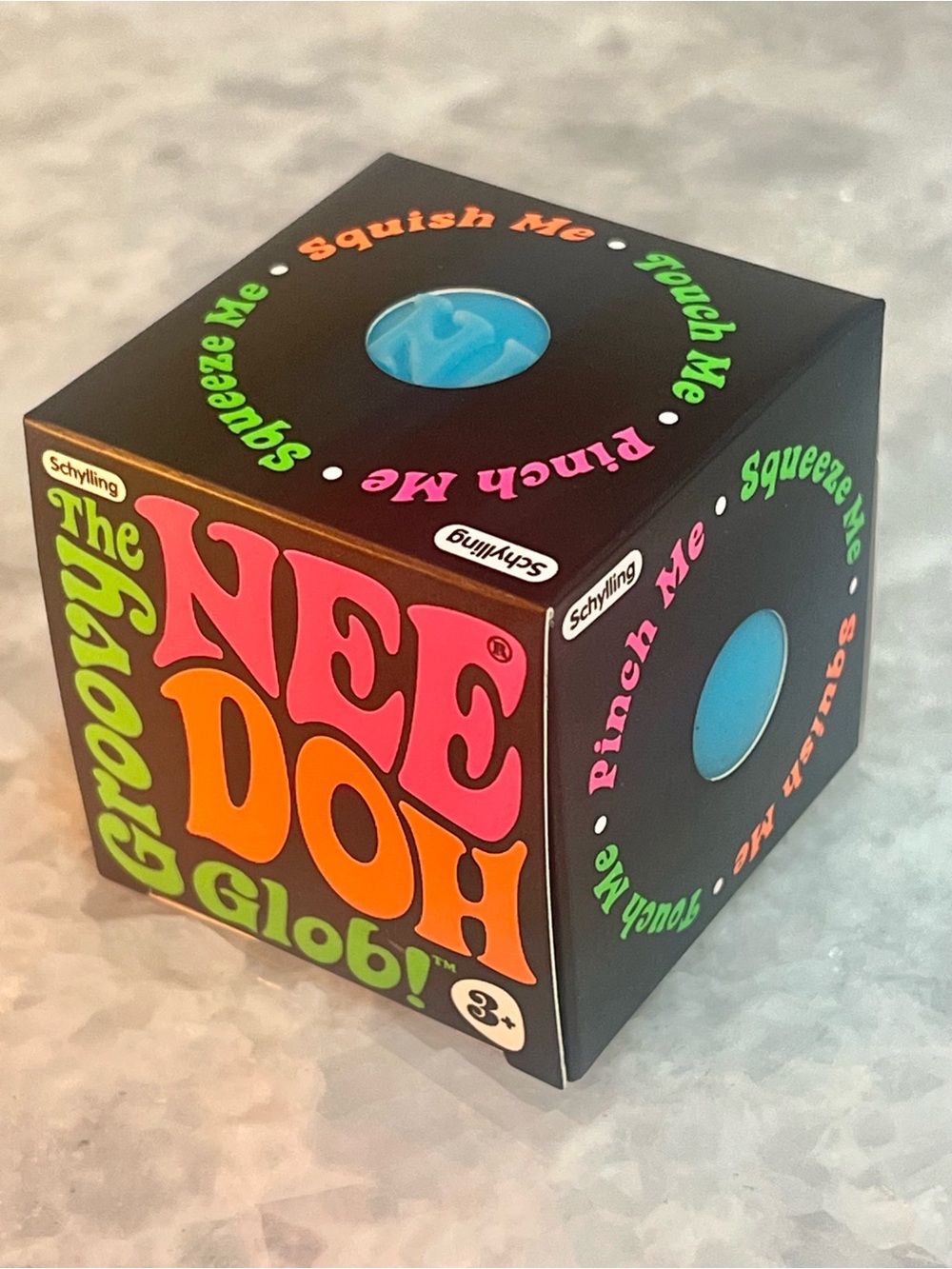 NeeDoh Groovy Glob Squeeze Toy — Blue